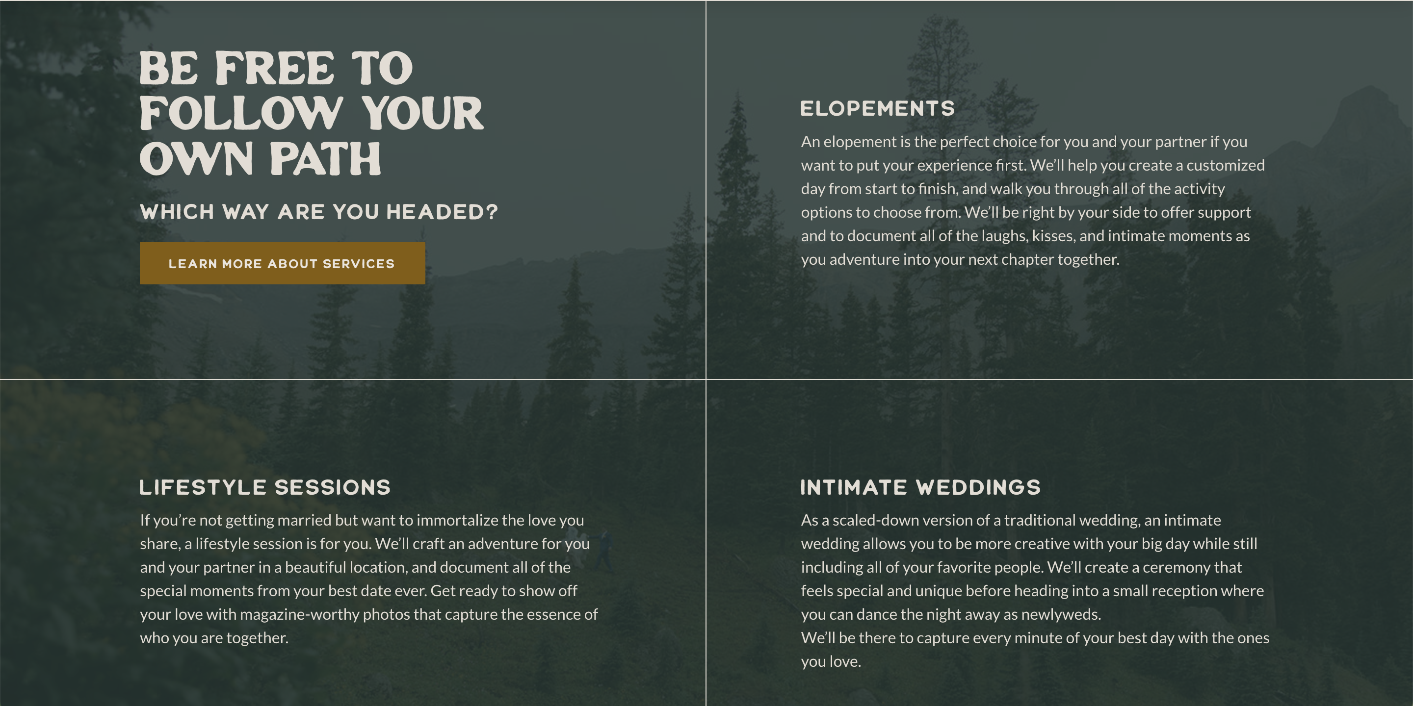 Kelsey Converse Photography services overview